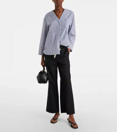 'S Max Mara Argento cotton cropped wide-leg pants | Thumbnail 2 'S Max Mara Argento cotton cropped wide-leg pants | Thumbnail 2
