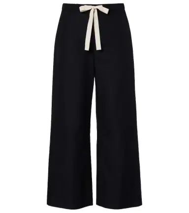 'S Max Mara Argento cotton cropped wide-leg pants | Thumbnail 1 'S Max Mara Argento cotton cropped wide-leg pants | Thumbnail 1