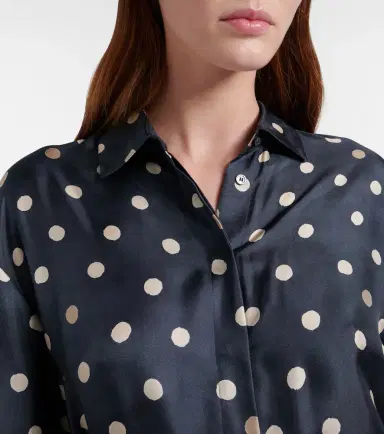 'S Max Mara Leva polka-dot silk twill shirt dress | Thumbnail 2 'S Max Mara Leva polka-dot silk twill shirt dress | Thumbnail 2