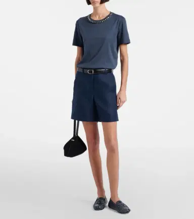 'S Max Mara Bingo embellished cotton-blend T-shirt | Thumbnail 5 'S Max Mara Bingo embellished cotton-blend T-shirt | Thumbnail 5