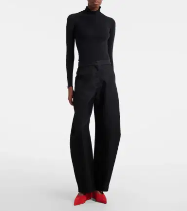 Alaïa Alaïa Cube suede slingback wedges | Thumbnail 6 Alaïa Alaïa Cube suede slingback wedges | Thumbnail 6