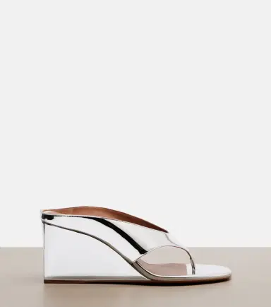 Alaïa Alaïa Cube mirrored wedge thong sandals | Thumbnail 4 Alaïa Alaïa Cube mirrored wedge thong sandals | Thumbnail 4