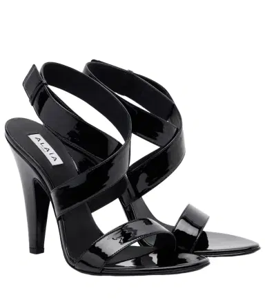 Alaïa Alaïa Cone patent leather sandals | Thumbnail 1 Alaïa Alaïa Cone patent leather sandals | Thumbnail 1