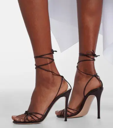 Gianvito Rossi 105 leather slingback sandals | Thumbnail 5 Gianvito Rossi 105 leather slingback sandals | Thumbnail 5