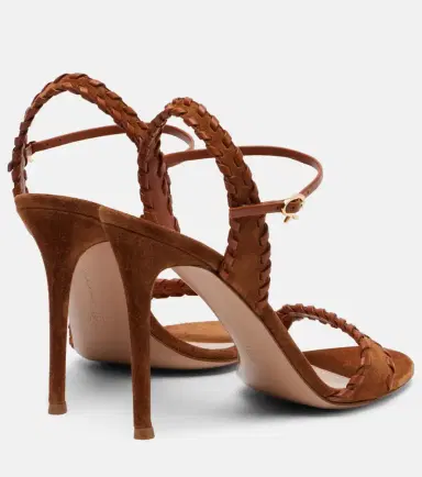 Gianvito Rossi Suede and leather slingback sandals | Thumbnail 3 Gianvito Rossi Suede and leather slingback sandals | Thumbnail 3