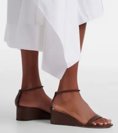 Gianvito Rossi Leather wedge sandals | Thumbnail 5 Gianvito Rossi Leather wedge sandals | Thumbnail 5