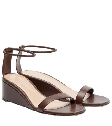 Gianvito Rossi Leather wedge sandals | Thumbnail 1 Gianvito Rossi Leather wedge sandals | Thumbnail 1