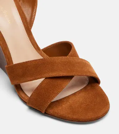 Gianvito Rossi Ines suede wedge sandals | Thumbnail 2 Gianvito Rossi Ines suede wedge sandals | Thumbnail 2