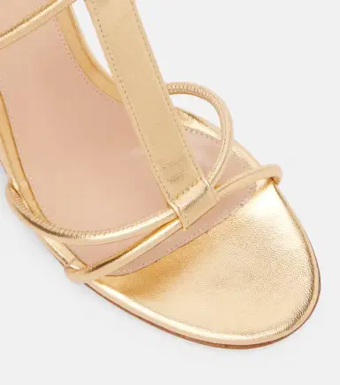 Gianvito Rossi Metallic leather wedge sandals | Thumbnail 4 Gianvito Rossi Metallic leather wedge sandals | Thumbnail 4