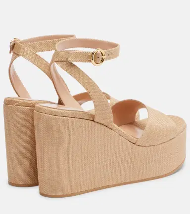 Gianvito Rossi Virginie raffia platform wedge sandals | Thumbnail 2 Gianvito Rossi Virginie raffia platform wedge sandals | Thumbnail 2