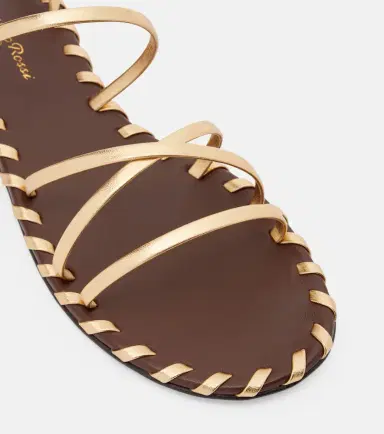 Gianvito Rossi Metallic leather sandals | Thumbnail 2 Gianvito Rossi Metallic leather sandals | Thumbnail 2