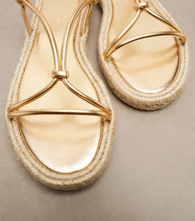 Gianvito Rossi Bali metallic leather espadrille sandals | Thumbnail 2 Gianvito Rossi Bali metallic leather espadrille sandals | Thumbnail 2