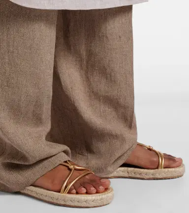 Gianvito Rossi Bali metallic leather espadrille sandals | Thumbnail 5 Gianvito Rossi Bali metallic leather espadrille sandals | Thumbnail 5