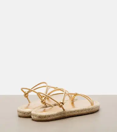 Gianvito Rossi Bali metallic leather espadrille sandals | Thumbnail 6 Gianvito Rossi Bali metallic leather espadrille sandals | Thumbnail 6