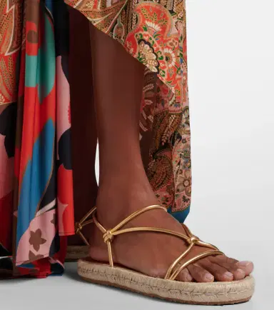 Gianvito Rossi Bali metallic leather espadrille sandals | Thumbnail 7 Gianvito Rossi Bali metallic leather espadrille sandals | Thumbnail 7