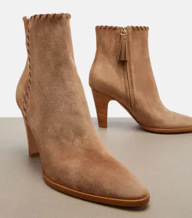 Gianvito Rossi Leather-trimmed suede ankle boots | Thumbnail 2 Gianvito Rossi Leather-trimmed suede ankle boots | Thumbnail 2
