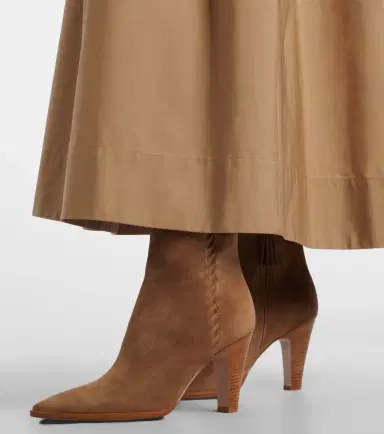 Gianvito Rossi Leather-trimmed suede ankle boots | Thumbnail 6 Gianvito Rossi Leather-trimmed suede ankle boots | Thumbnail 6