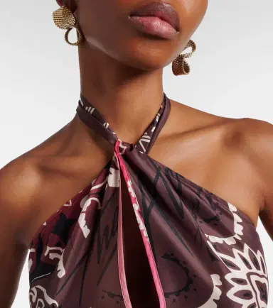 The Attico Printed silk maxi dress | Thumbnail 2 The Attico Printed silk maxi dress | Thumbnail 2