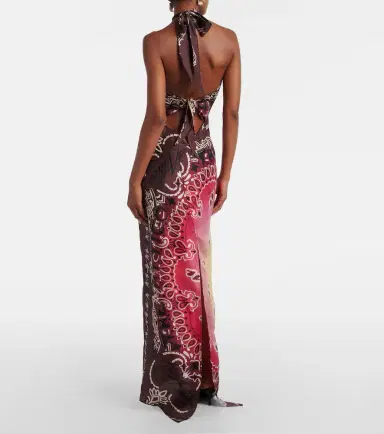 The Attico Printed silk maxi dress | Thumbnail 7 The Attico Printed silk maxi dress | Thumbnail 7