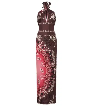 The Attico Printed silk maxi dress | Thumbnail 1 The Attico Printed silk maxi dress | Thumbnail 1