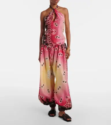 The Attico Printed silk balloon pants | Thumbnail 2 The Attico Printed silk balloon pants | Thumbnail 2