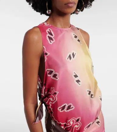 The Attico Printed silk minidress | Thumbnail 3 The Attico Printed silk minidress | Thumbnail 3