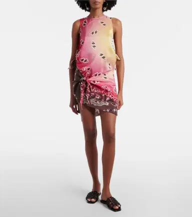 The Attico Printed silk minidress | Thumbnail 4 The Attico Printed silk minidress | Thumbnail 4