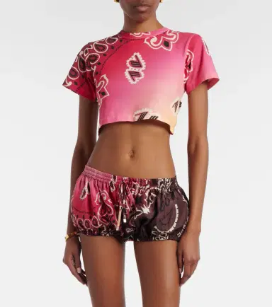 The Attico Printed silk shorts | Thumbnail 3 The Attico Printed silk shorts | Thumbnail 3