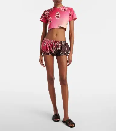 The Attico Printed silk shorts | Thumbnail 6 The Attico Printed silk shorts | Thumbnail 6