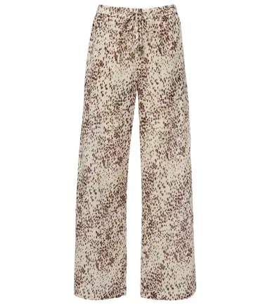 The Attico Leopard-print cotton wide-leg pants | Thumbnail 1 The Attico Leopard-print cotton wide-leg pants | Thumbnail 1