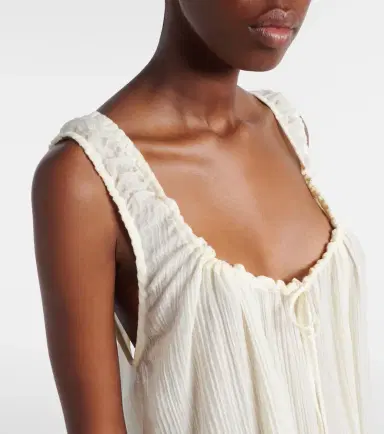 The Attico Ruffled cotton minidress | Thumbnail 4 The Attico Ruffled cotton minidress | Thumbnail 4