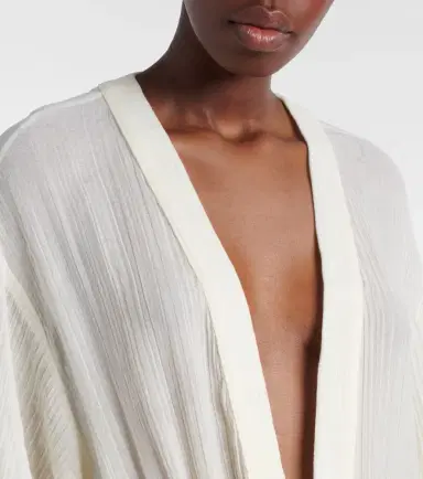 The Attico Ruffled cotton maxi dress | Thumbnail 3 The Attico Ruffled cotton maxi dress | Thumbnail 3