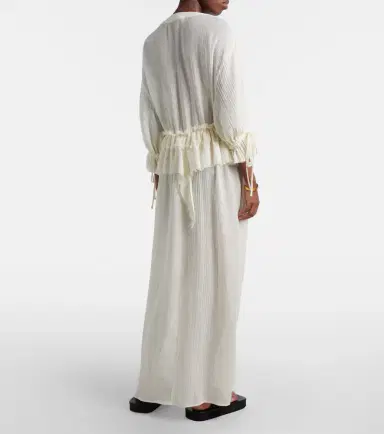 The Attico Ruffled cotton maxi dress | Thumbnail 5 The Attico Ruffled cotton maxi dress | Thumbnail 5