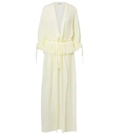 The Attico Ruffled cotton maxi dress | Thumbnail 1 The Attico Ruffled cotton maxi dress | Thumbnail 1