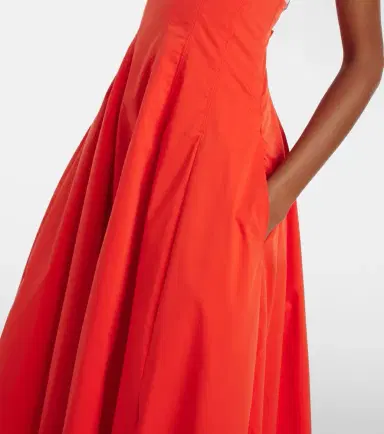 Simkhai Maddy cotton-blend poplin midi dress | Thumbnail 3 Simkhai Maddy cotton-blend poplin midi dress | Thumbnail 3