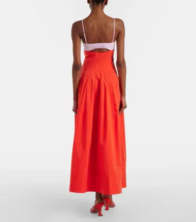 Simkhai Maddy cotton-blend poplin midi dress | Thumbnail 4 Simkhai Maddy cotton-blend poplin midi dress | Thumbnail 4