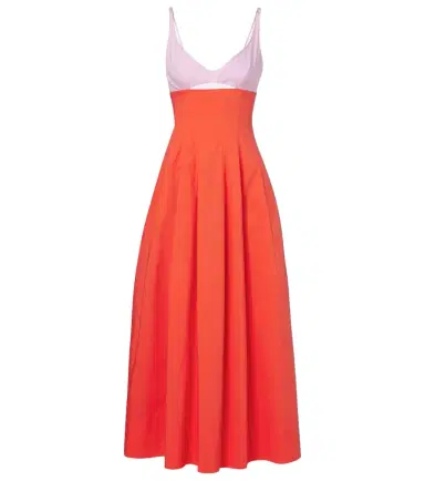 Simkhai Maddy cotton-blend poplin midi dress | Thumbnail 1 Simkhai Maddy cotton-blend poplin midi dress | Thumbnail 1