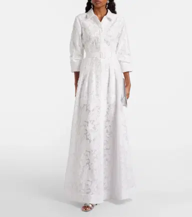 Simkhai Courtney organza jacquard gown | Thumbnail 6 Simkhai Courtney organza jacquard gown | Thumbnail 6
