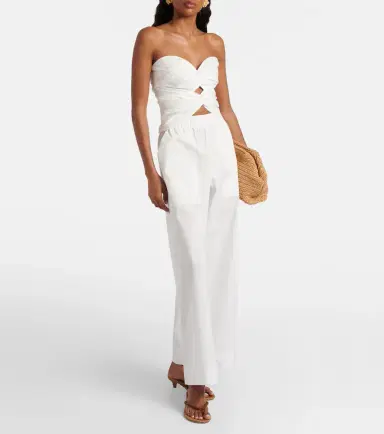 Simkhai Arden cotton-blend wide-leg pants | Thumbnail 2 Simkhai Arden cotton-blend wide-leg pants | Thumbnail 2