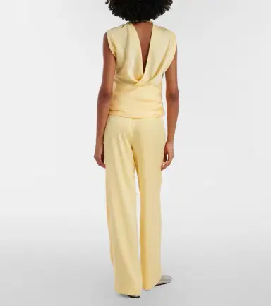 Simkhai Kyra satin wide-leg pants | Thumbnail 3 Simkhai Kyra satin wide-leg pants | Thumbnail 3