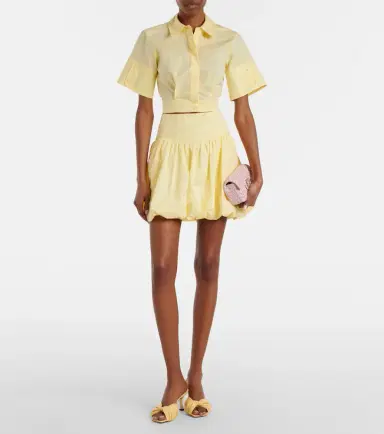 Simkhai Pippa cotton-blend poplin miniskirt | Thumbnail 3 Simkhai Pippa cotton-blend poplin miniskirt | Thumbnail 3