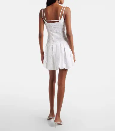 Simkhai Fifi embroidered cotton-blend minidress | Thumbnail 2 Simkhai Fifi embroidered cotton-blend minidress | Thumbnail 2