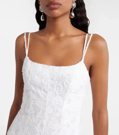 Simkhai Fifi embroidered cotton-blend minidress | Thumbnail 3 Simkhai Fifi embroidered cotton-blend minidress | Thumbnail 3