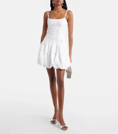 Simkhai Fifi embroidered cotton-blend minidress | Thumbnail 4 Simkhai Fifi embroidered cotton-blend minidress | Thumbnail 4