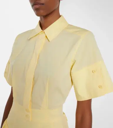 Simkhai Sabrina cotton-blend crop top | Thumbnail 4 Simkhai Sabrina cotton-blend crop top | Thumbnail 4