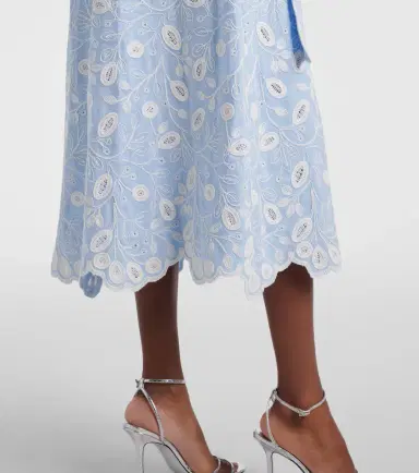 Simkhai Audria embroidered linen-blend midi dress | Thumbnail 6 Simkhai Audria embroidered linen-blend midi dress | Thumbnail 6