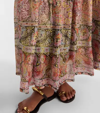 Rixo Kamilah floral lamé maxi dress | Thumbnail 2 Rixo Kamilah floral lamé maxi dress | Thumbnail 2