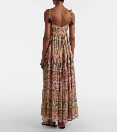Rixo Kamilah floral lamé maxi dress | Thumbnail 4 Rixo Kamilah floral lamé maxi dress | Thumbnail 4