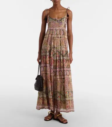 Rixo Kamilah floral lamé maxi dress | Thumbnail 5 Rixo Kamilah floral lamé maxi dress | Thumbnail 5