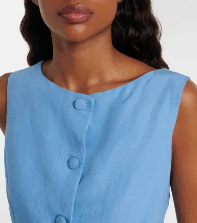 Rixo Lucca linen-blend vest | Thumbnail 4 Rixo Lucca linen-blend vest | Thumbnail 4